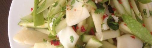 Gỏi mực táo xanh - Salade de Granny Smith et de calamar (piquante)